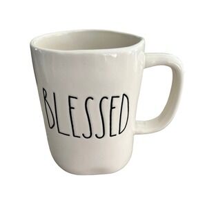 Rae Dunn Blessed Mug Artisan Collection by Magenta Ceramic Coffee Cup 16 ounces